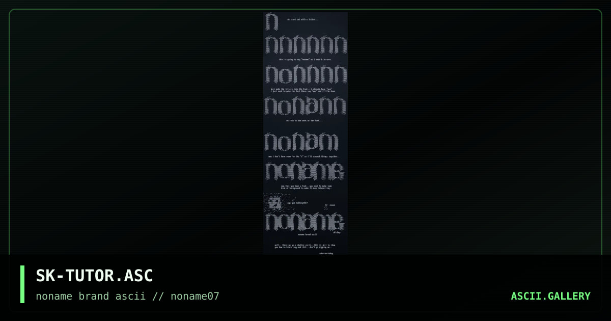 SK-TUTOR.ASC, by skatter, 1996