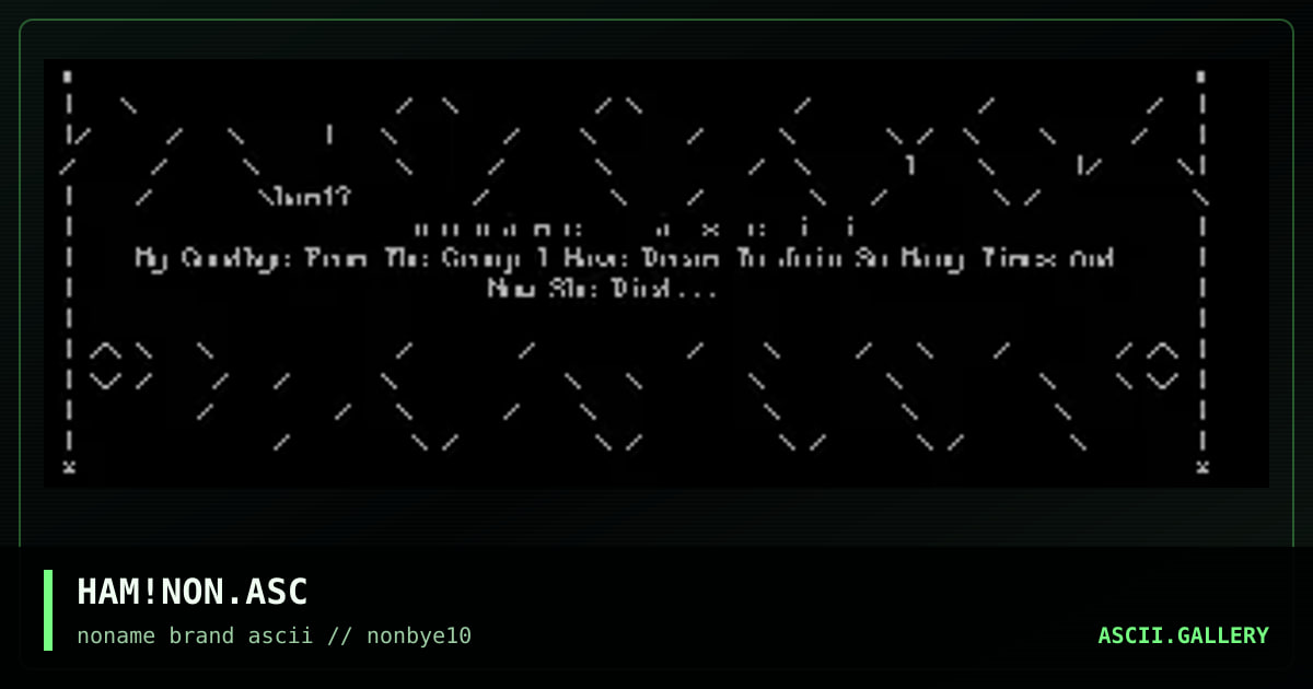 HAM!NON.ASC, by hamster, 1997