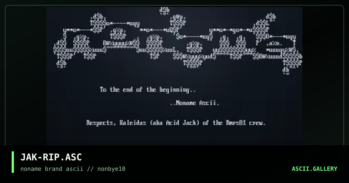 JAK-RIP.ASC, by acid jack, 1997