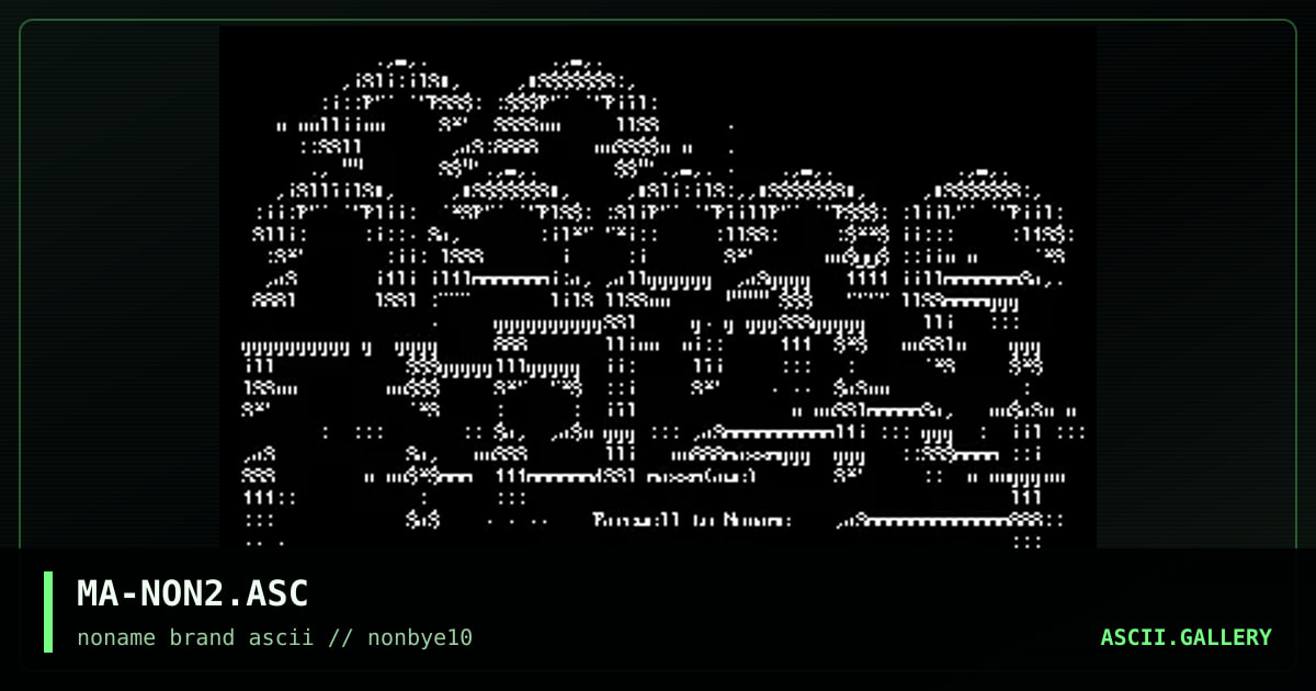 MA-NON2.ASC, by massm, 1997
