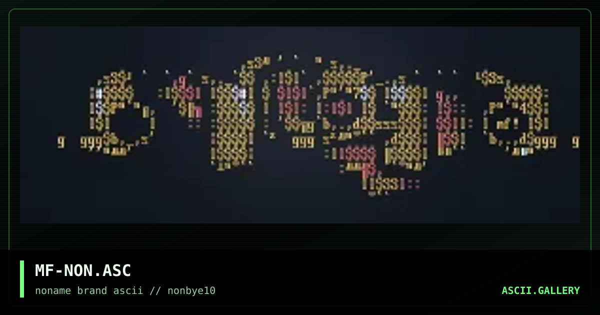 MF-NON.ASC, by mf, 1997