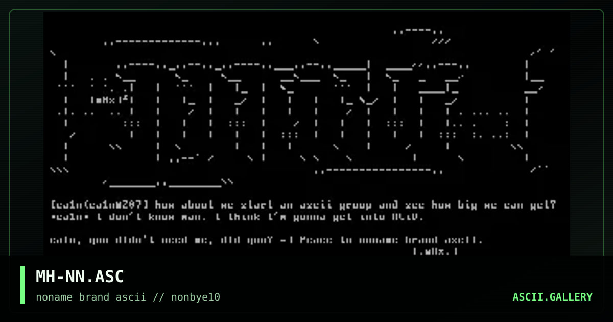 Goodbye Noname, by megga hertz, 1997