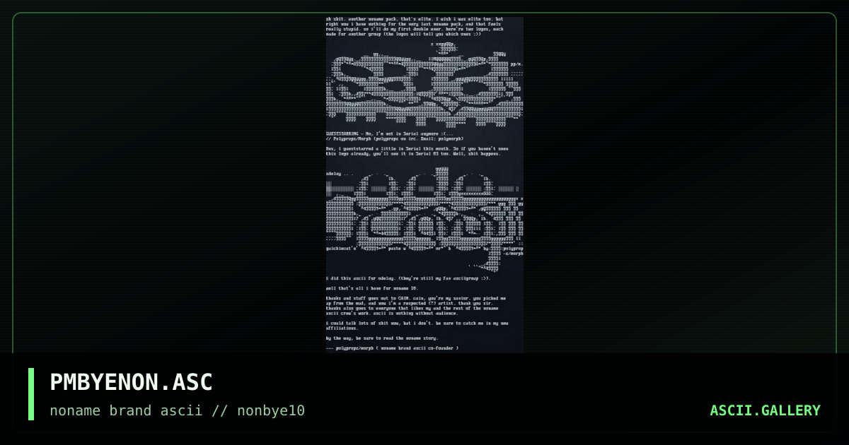 PMBYENON.ASC, by polymorph, 1997