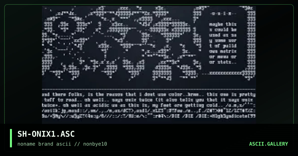 SH-ONIX1.ASC, by shamen, 1997