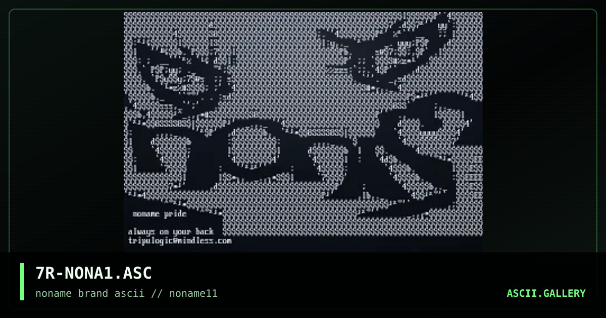 7R-NONA1.ASC, by tripulogic, 1998