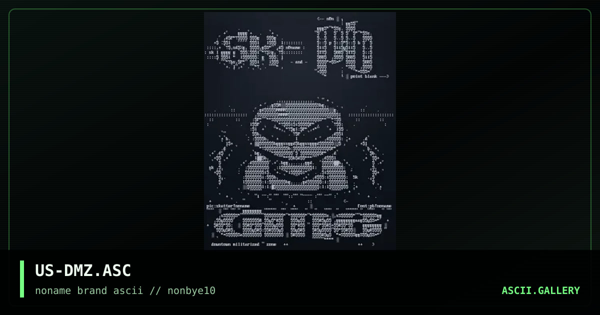 US-DMZ.ASC, by skatter, point blank, 1997