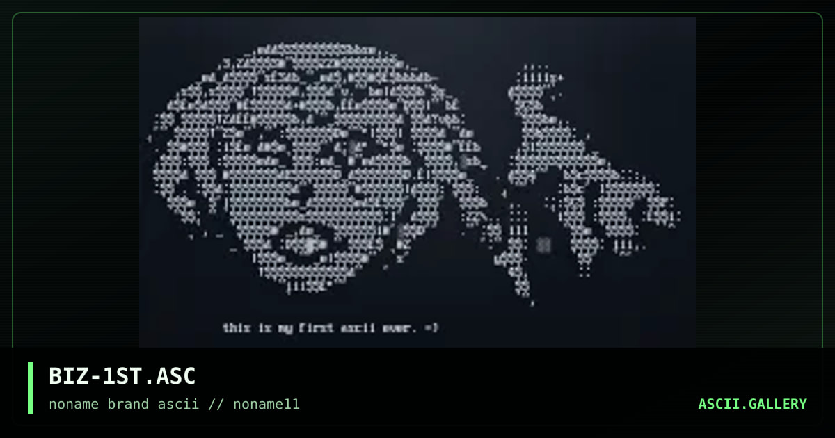 first and last?, by bizzarro, 1998