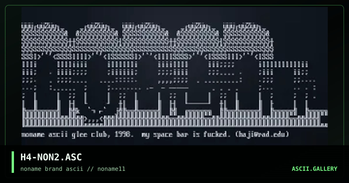 H4-NON2.ASC, by haji, 1998