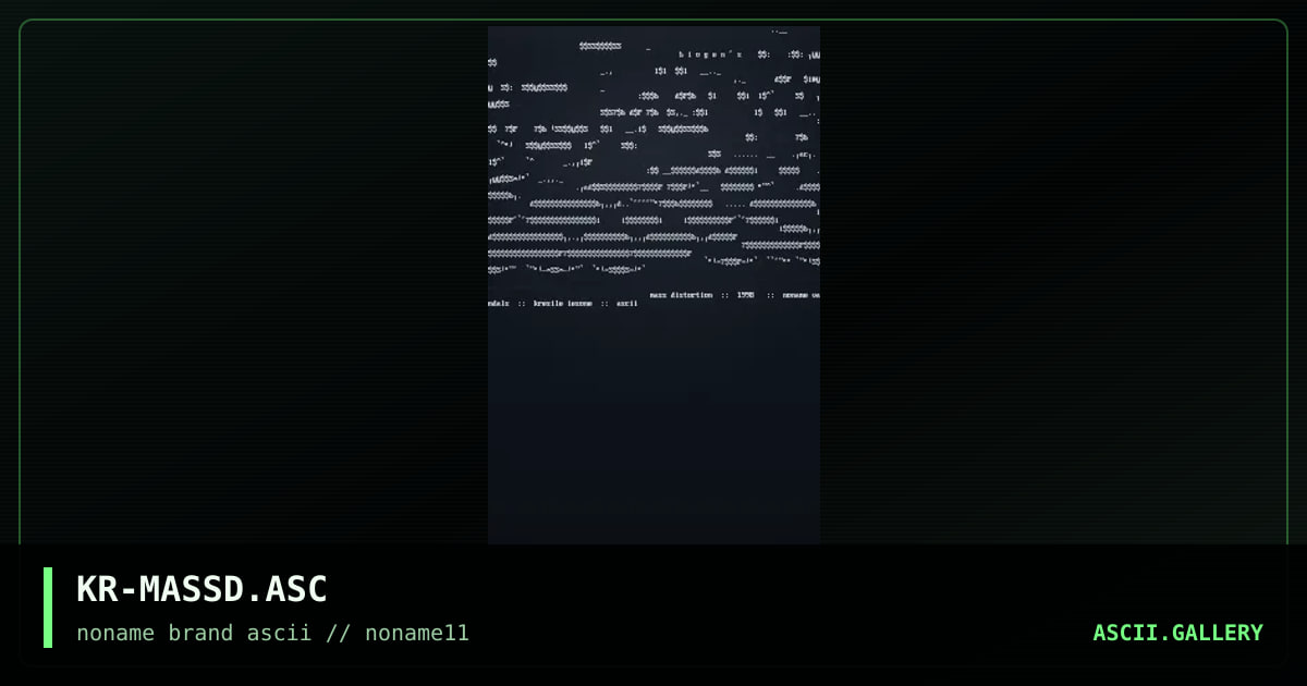 KR-MASSD.ASC, by kresile, 1998