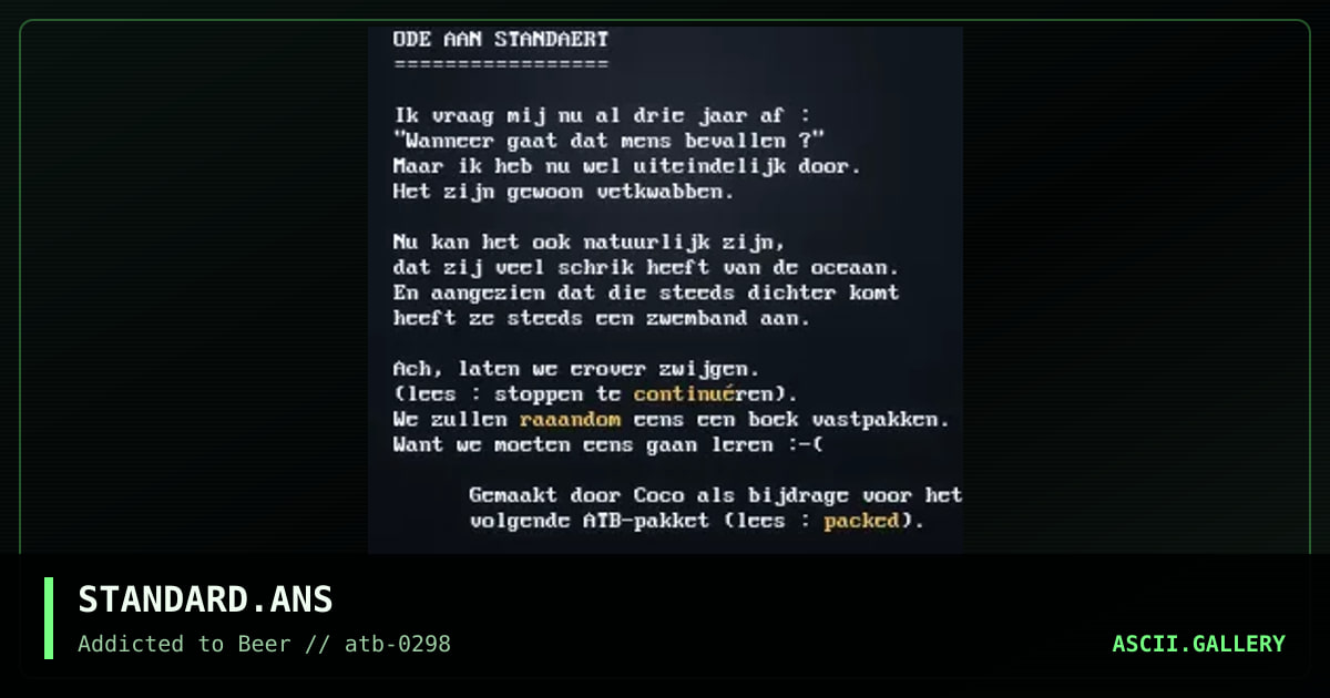 STANDARD.ANS, by atb, 1998