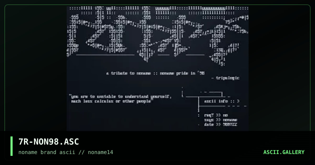 7R-NON98.ASC, by tripulogic, 1998