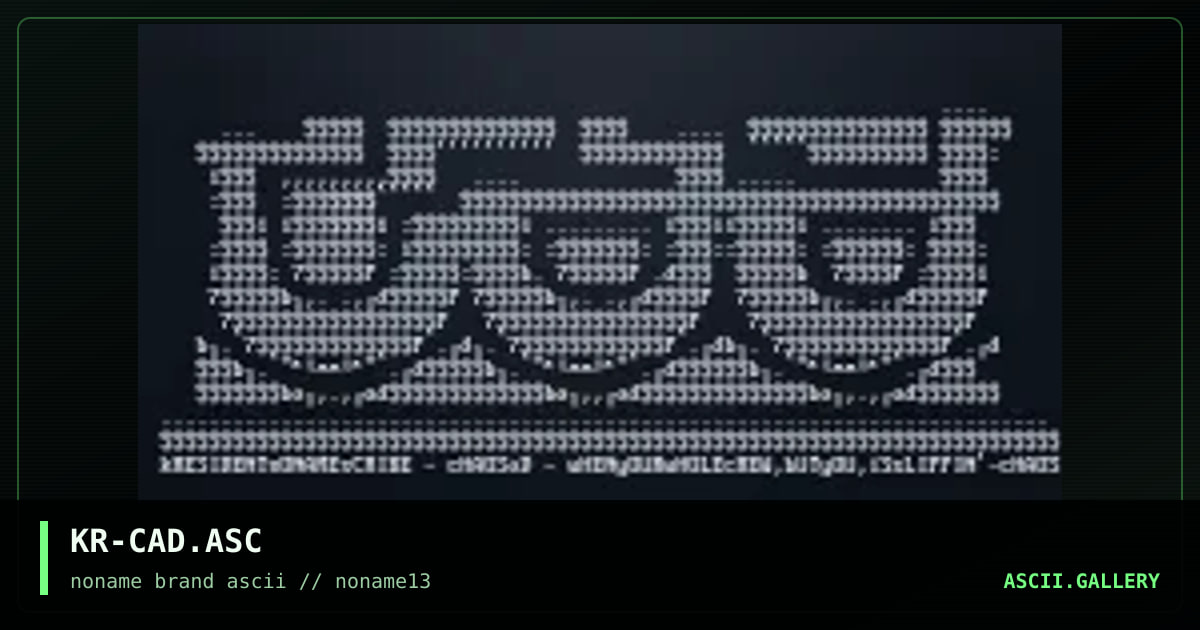 KR-CAD.ASC, by kresile, 1998