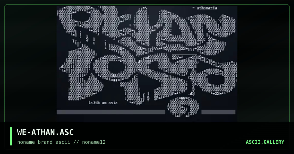 WE-ATHAN.ASC, by kresile, karachi, 1998