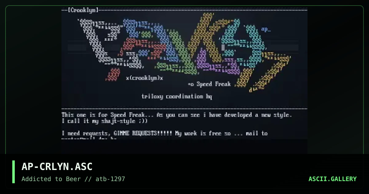Crooklyn, by apollygon, 1997
