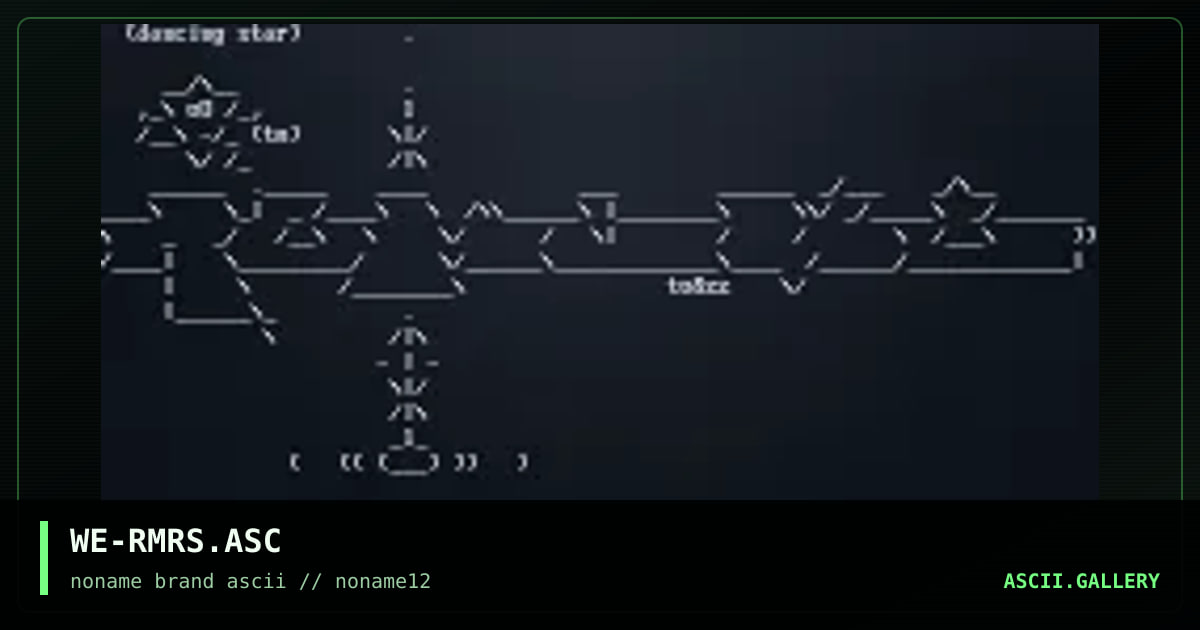 WE-RMRS.ASC, by to, kayozz, 1998