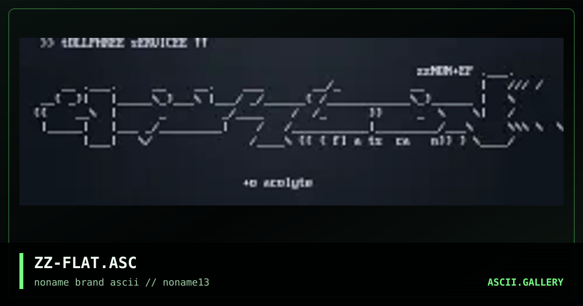 ZZ-FLAT.ASC, by kayozz, 1998