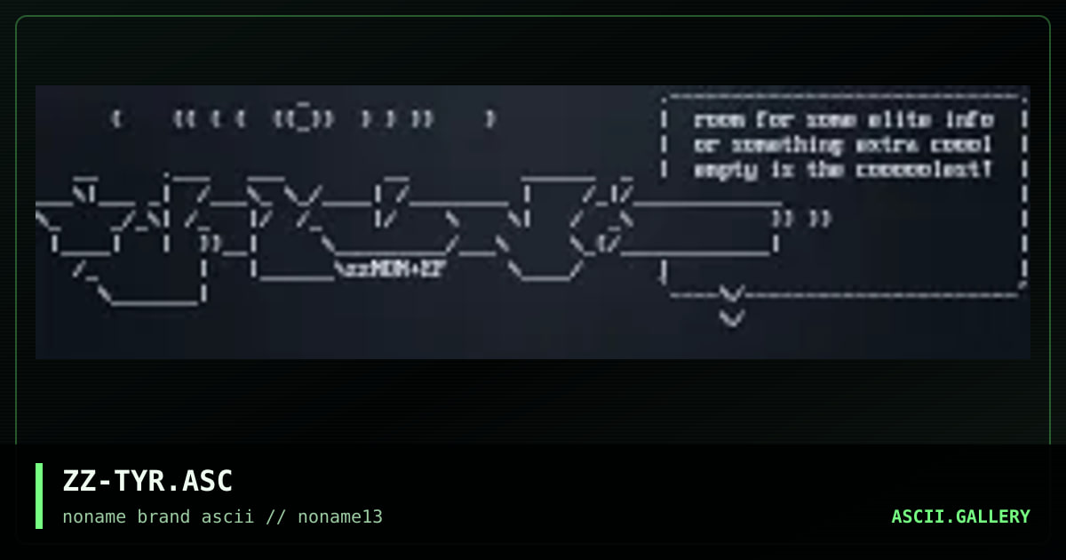 ZZ-TYR.ASC, by kayozz, 1998