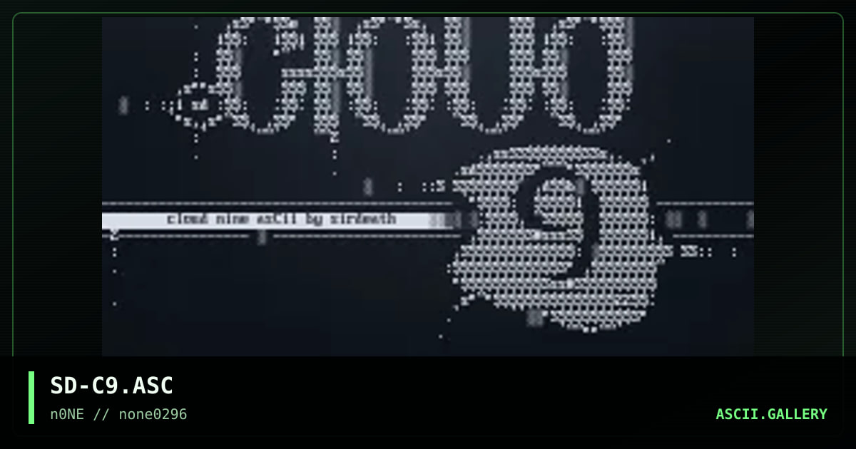SD-C9.ASC, by sirdeath, 1996