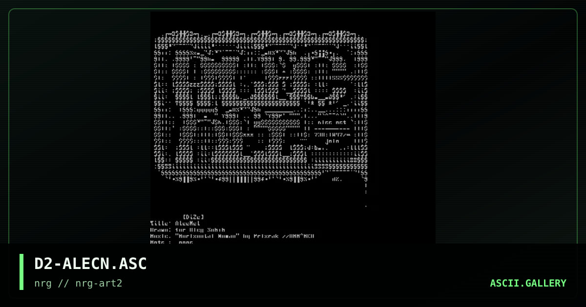 AlecNet, by dizz, 1999
