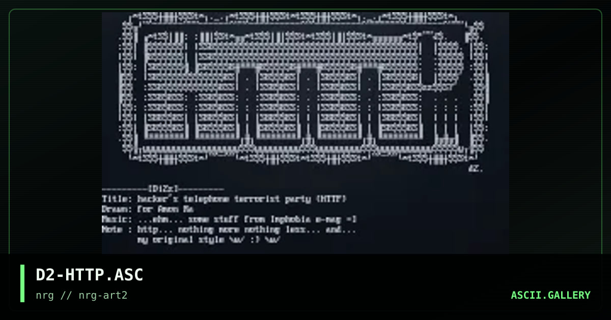 hacker's telephone terrorist party, by dizz, 1999