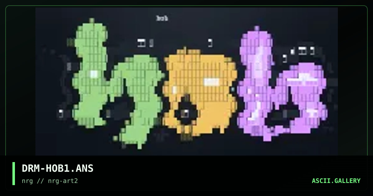 DRM-HOB1.ANS, by dr dream, 1999