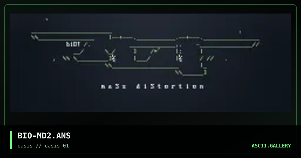 Mass Distortion Logo #2, by biogenesis, 1996