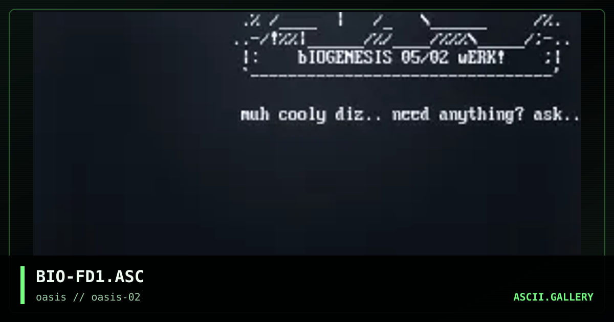BIO-FD1.ASC, by biogenesis, 1996