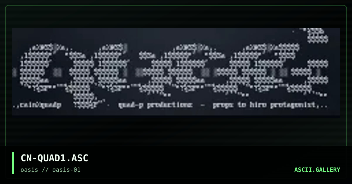 Quad-P Header\Logo, by cain, 1996