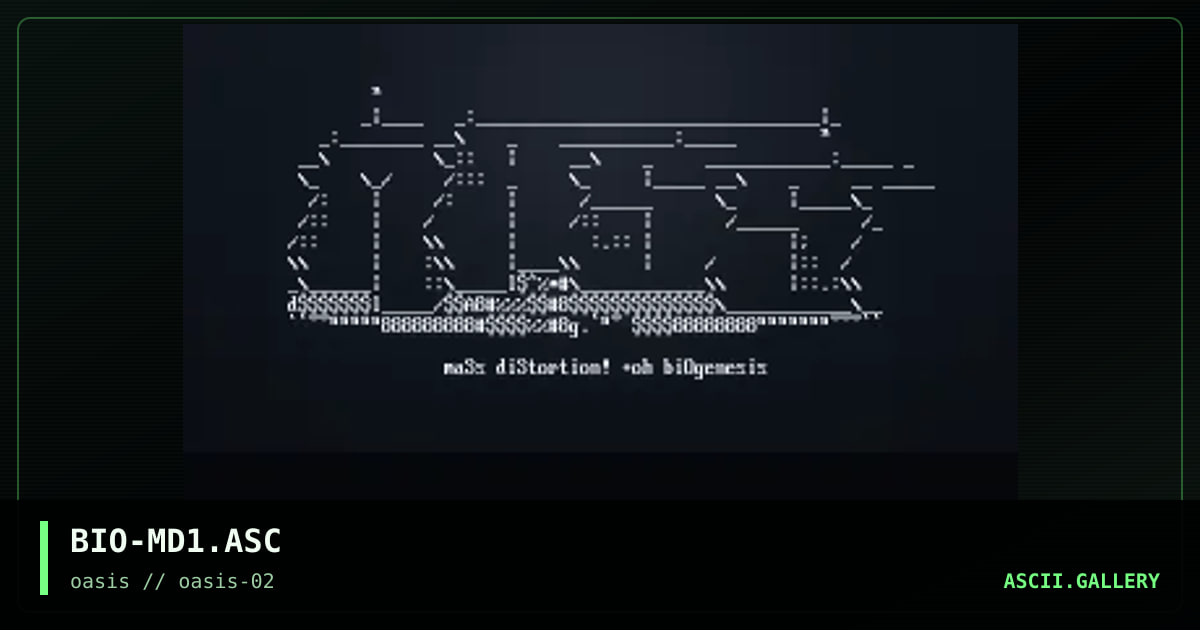 maSs diStortion!, by biogenesis, 1996