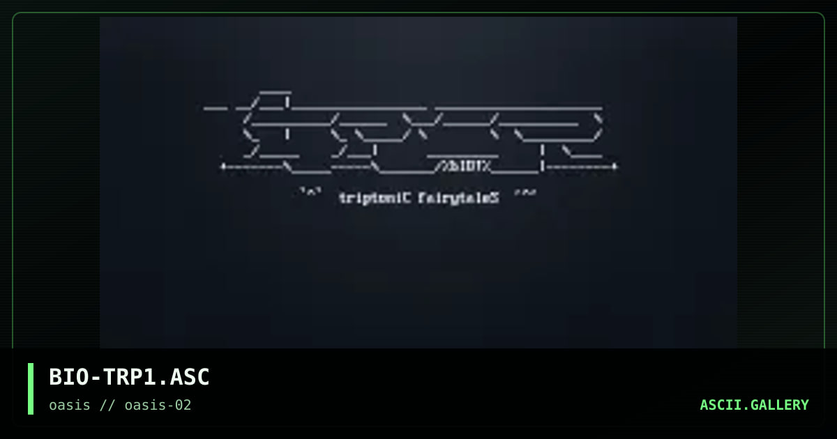 BIO-TRP1.ASC, by biogenesis, 1996