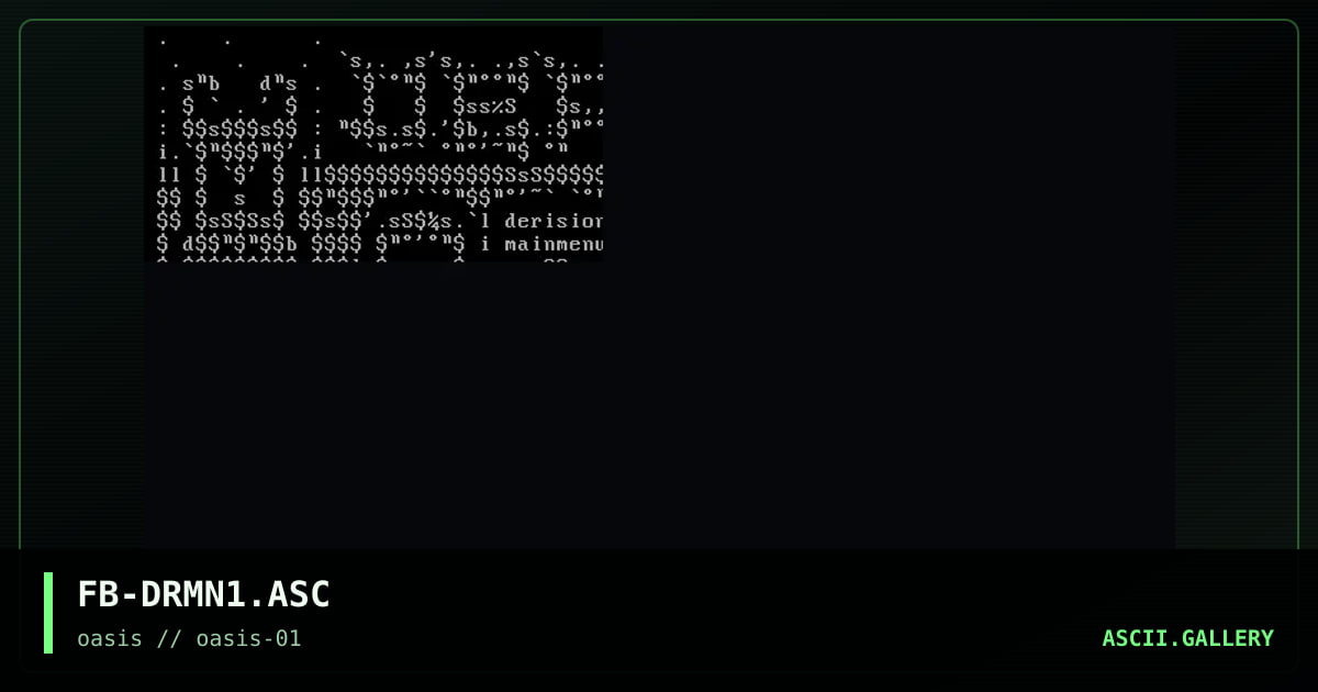d3rIsion Ma1ne mEnu, by frost byte, 1996