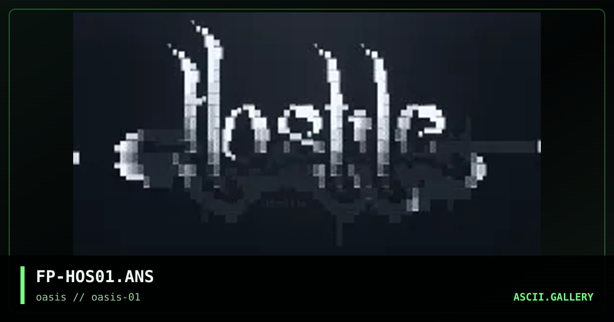 Hostile Promo #1, by forsaken prophet, 1996