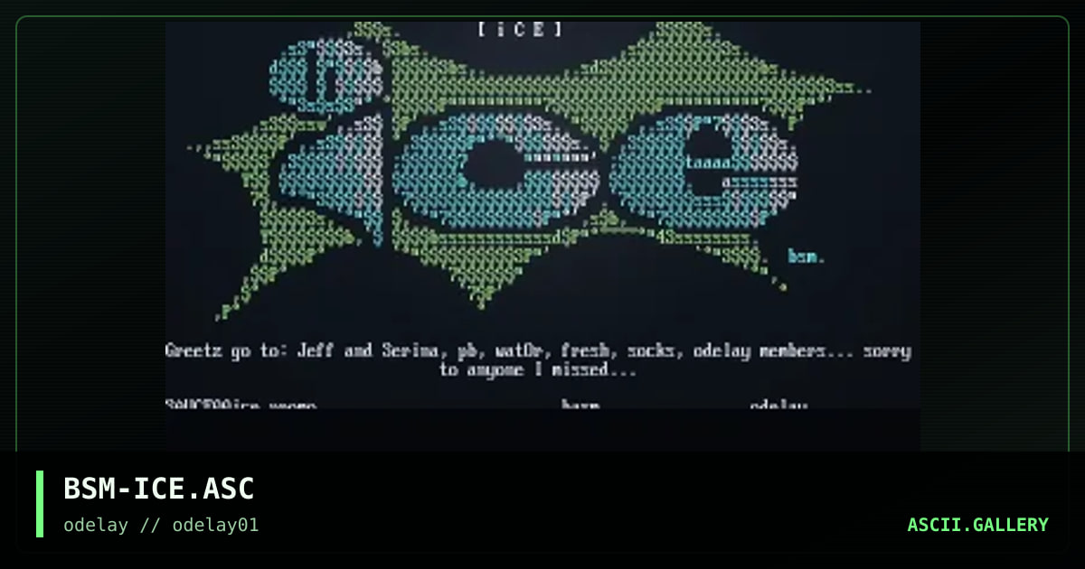 BSM-ICE.ASC, by basm, 1996
