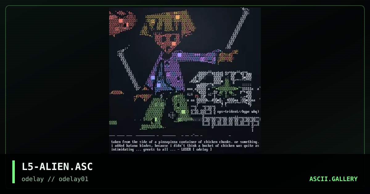 L5-ALIEN.ASC, by loser, 1996