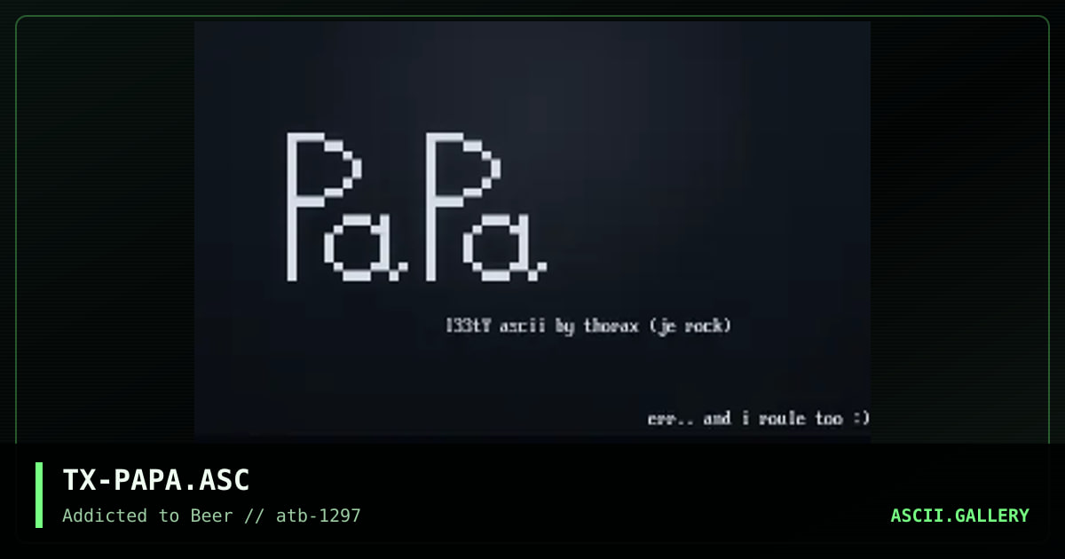 papa, by thorax, 1997