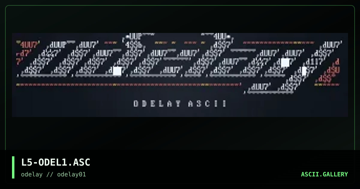 L5-ODEL1.ASC, by loser, 1996