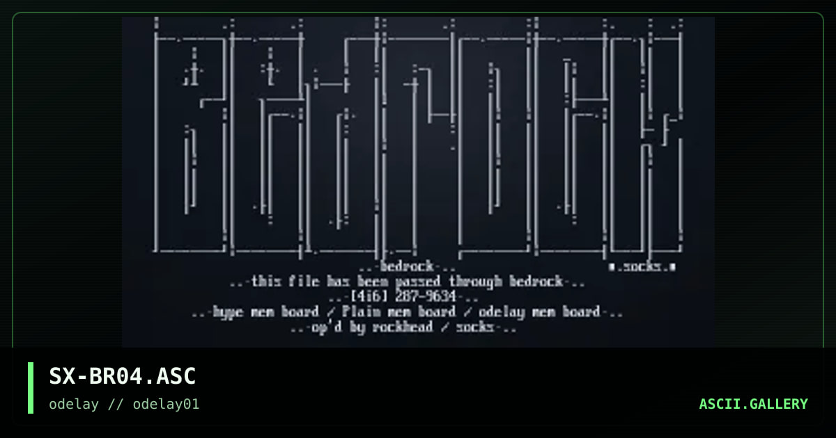 SX-BR04.ASC, by socks, 1996