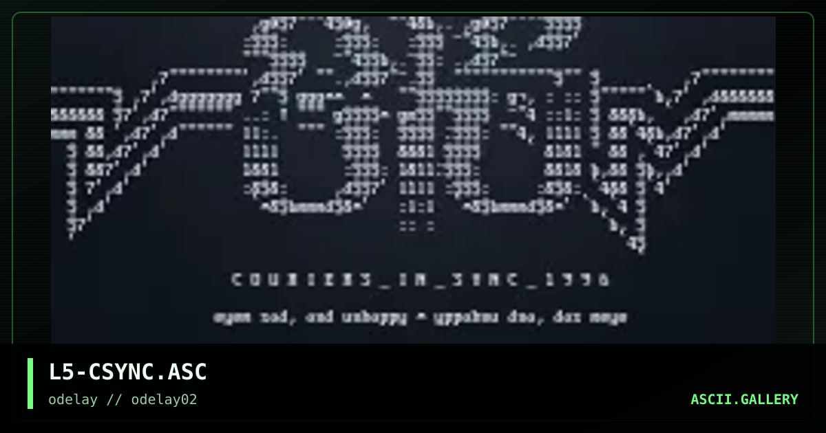 L5-CSYNC.ASC, by loser, 1996
