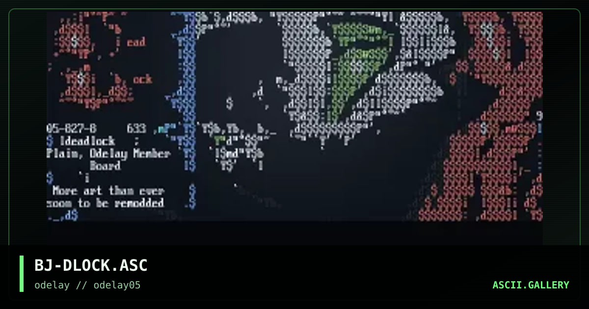 Deadlock, by black jack, 1996