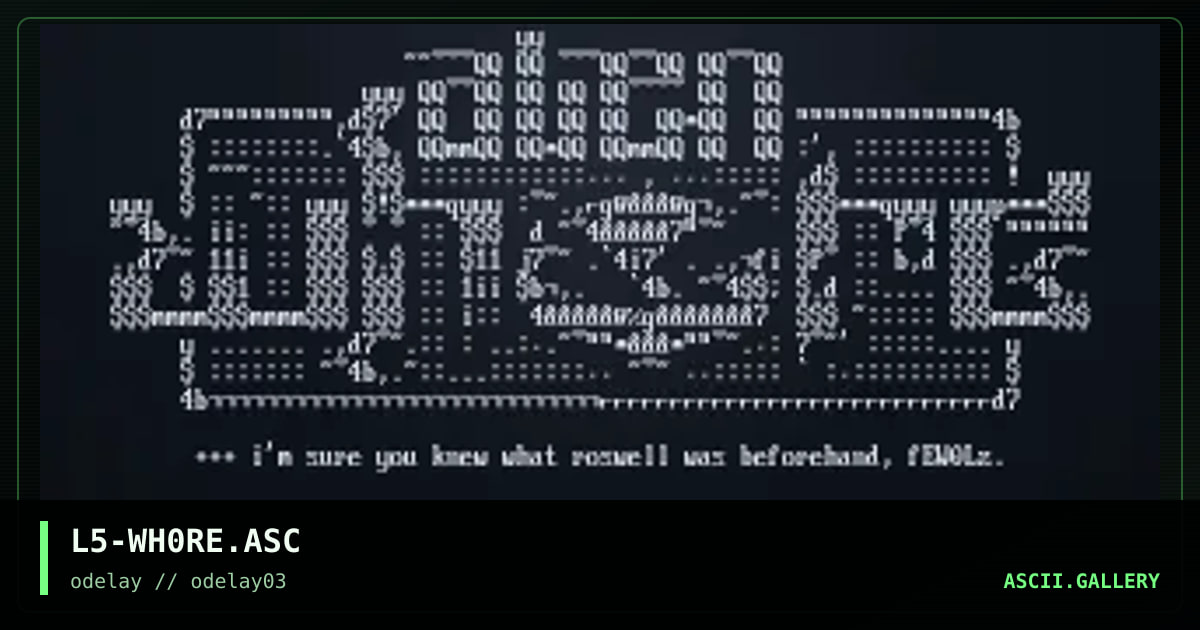 L5-WH0RE.ASC, by loser, 1996