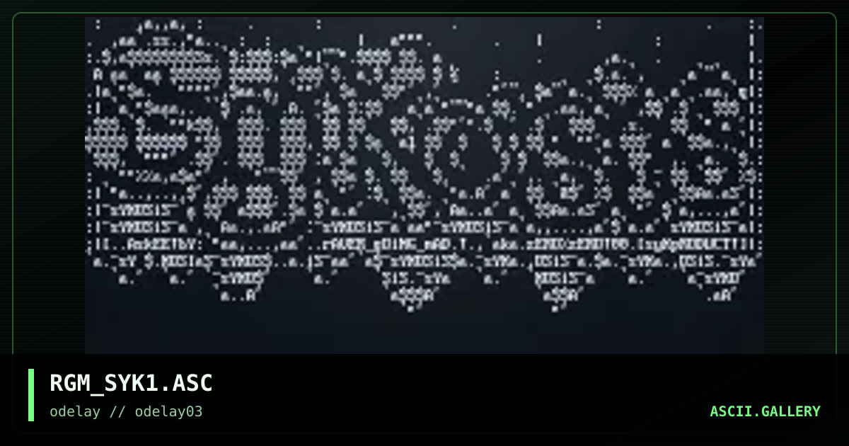 RGM_SYK1.ASC, by raver going mad, 1996