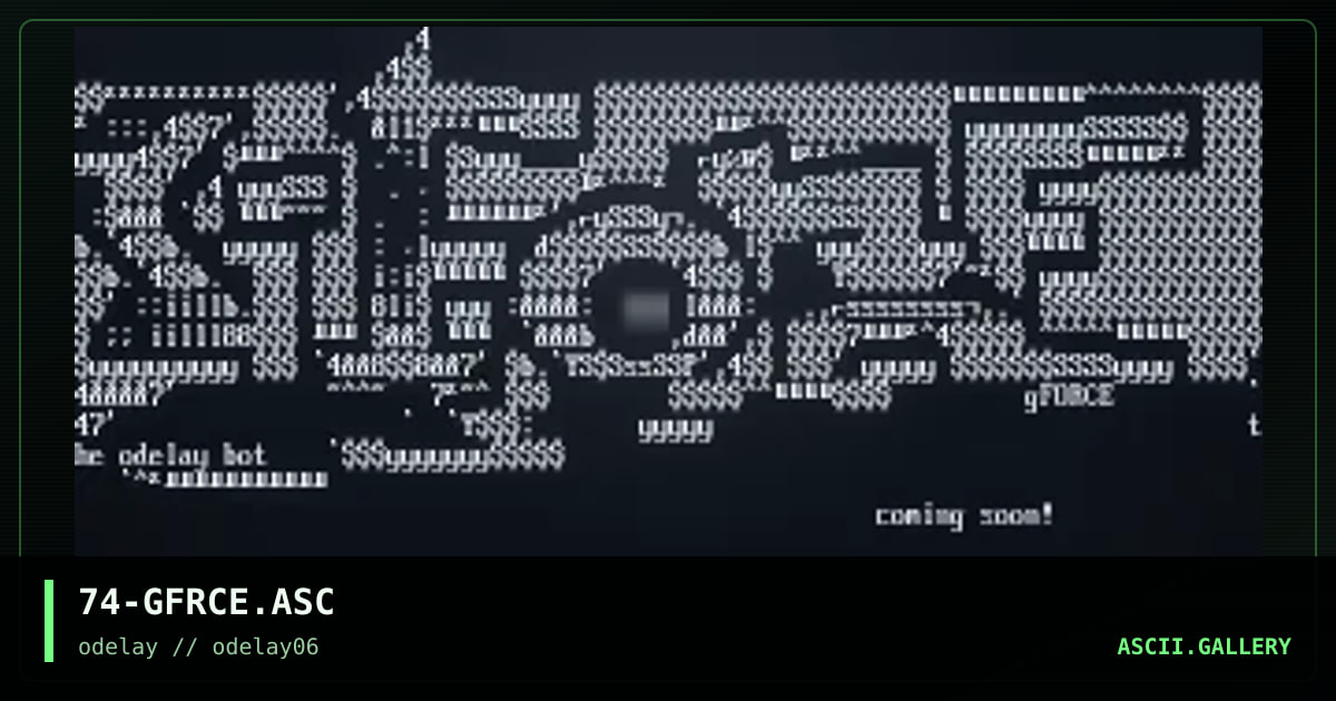 74-GFRCE.ASC, by discofunk 1974, 1997
