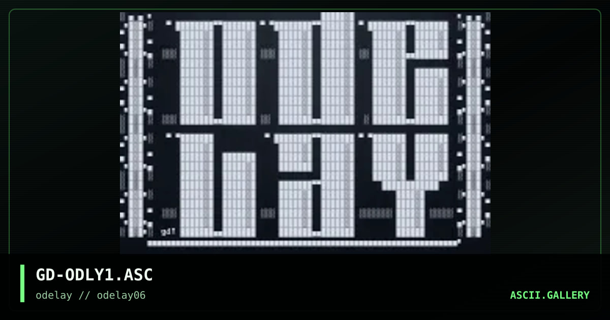 GD-ODLY1.ASC, by gridlock, 1997