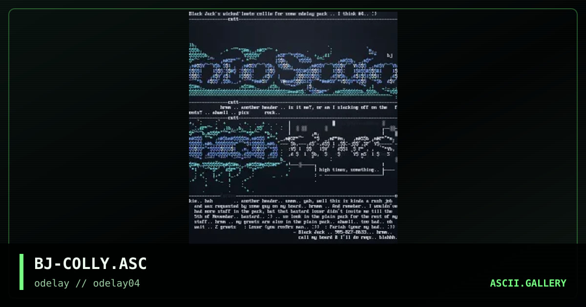 BJ-COLLY.ASC, by black jack, 1996