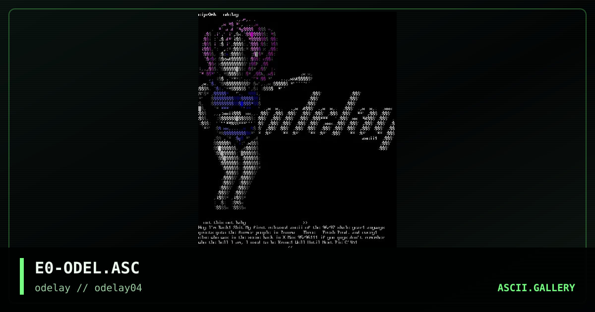 E0-ODEL.ASC, by eipr0mb, 1996