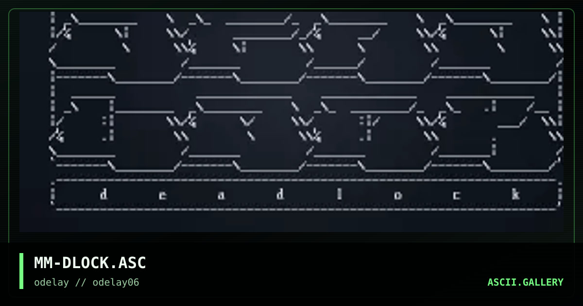 MM-DLOCK.ASC, by megaman, 1997
