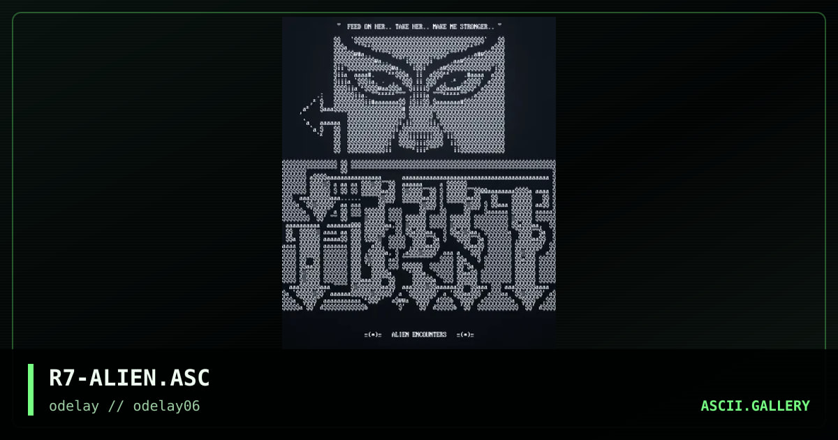 R7-ALIEN.ASC, by ray7, 1997