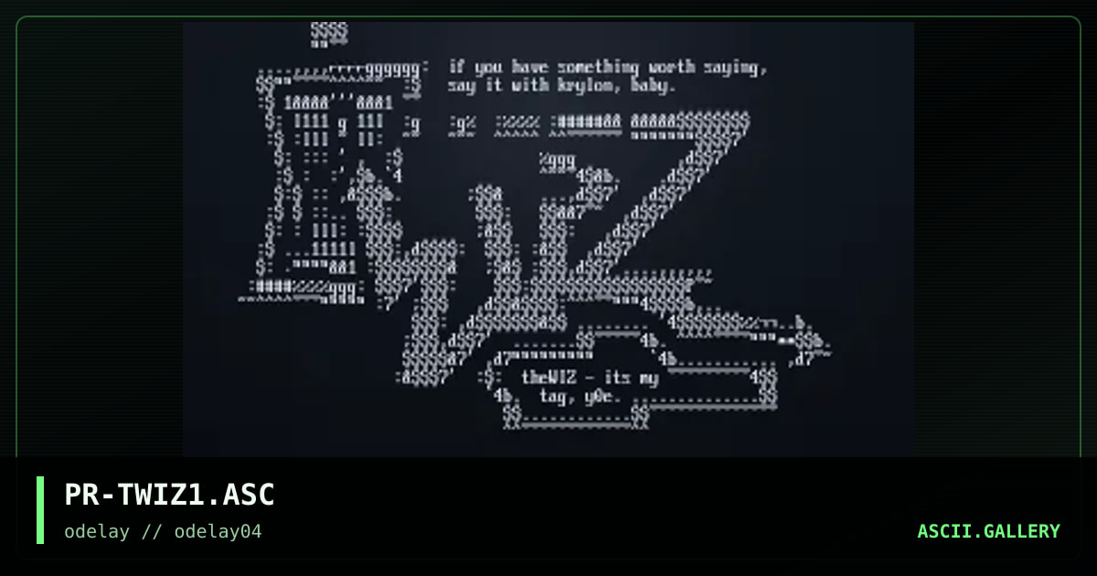 PR-TWIZ1.ASC, by the prodigy, 1996