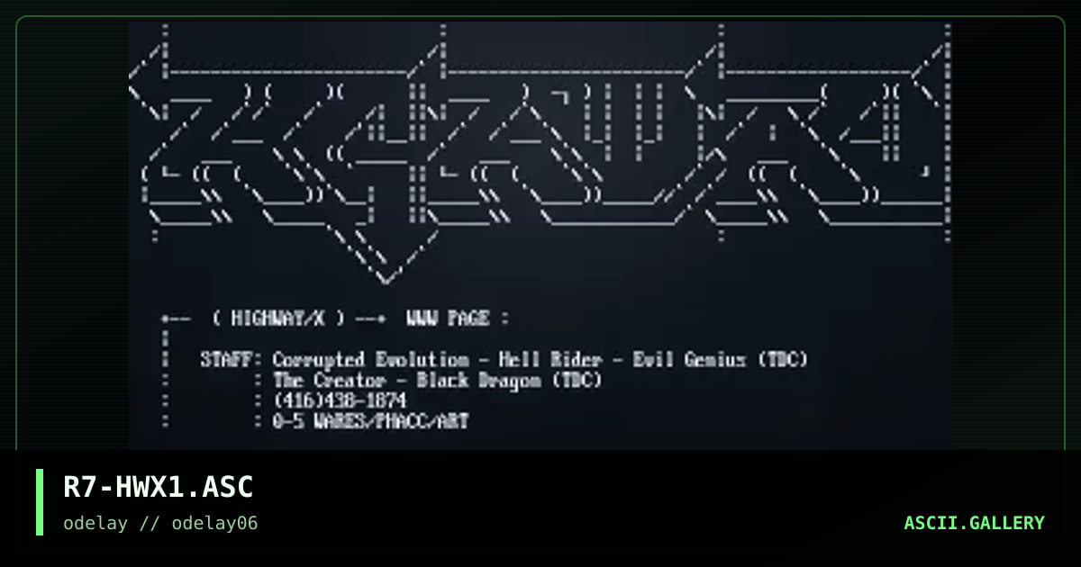 R7-HWX1.ASC, by ray7, 1997