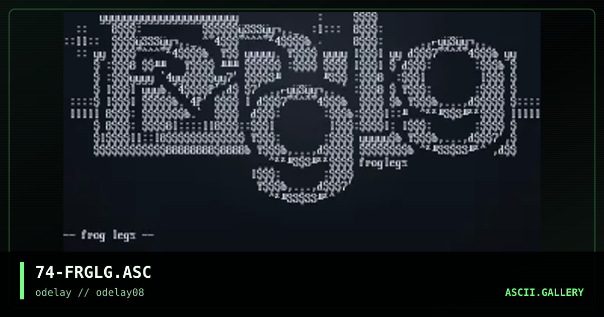 74-FRGLG.ASC, by discofunk 1974, 1997